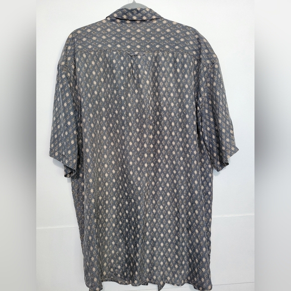 Vntg Colore Italia Printed Silk Men's Shirt XL - Picture 2 of 7